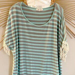 Anthropologie Fringed Tunic